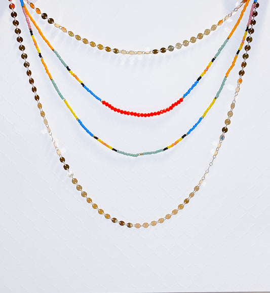 Party time layered necklace